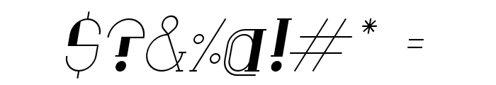 Anatta FilledItalic Font OTHER CHARS