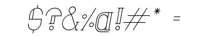 Anatta Italic Font OTHER CHARS