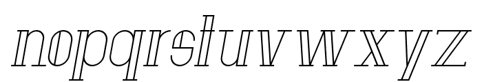 Anatta Italic Font LOWERCASE