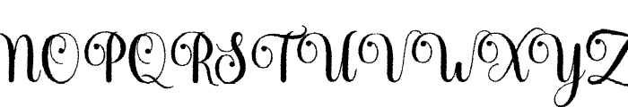 Anberta Distort Regular Font UPPERCASE
