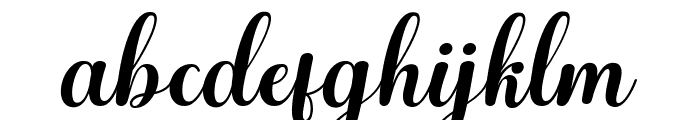 Anberta Italic Regular Font LOWERCASE