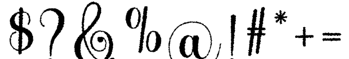 AnbertaDistort-Regular Font OTHER CHARS