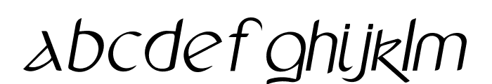 Anchor-Italic Font LOWERCASE