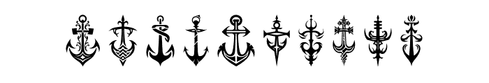 Anchor of happiness Regular Font OTHER CHARS