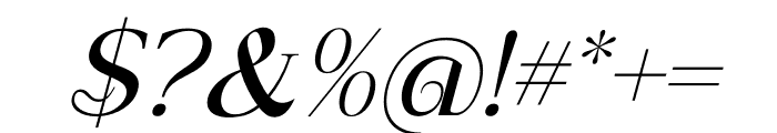 Anchora Italic Font OTHER CHARS