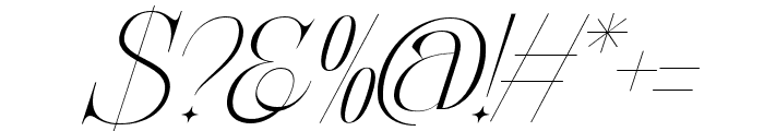 Ancient Greece Regular Italic Font OTHER CHARS