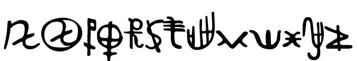 Ancient History Font LOWERCASE