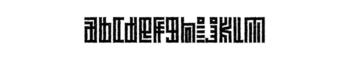 Ancient Totem Two Texture Font LOWERCASE