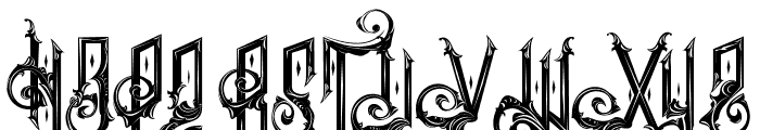 Ancient sword Font UPPERCASE