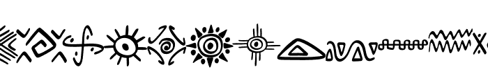 Ancient symbols Font UPPERCASE