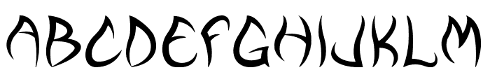 AncientWorldRegular Font UPPERCASE