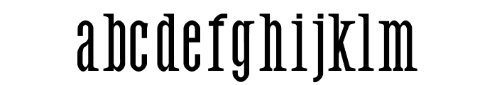Andagis regular Font LOWERCASE
