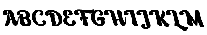 Andalush Font UPPERCASE