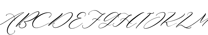 Andalusia Felistica Italic Font UPPERCASE
