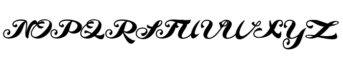 Andalusia Script Font UPPERCASE