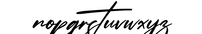 Andalusia Signature Italic Font LOWERCASE