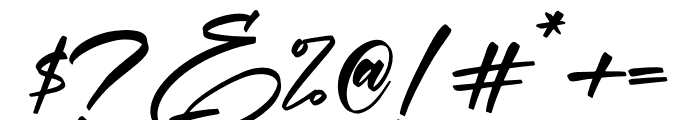 Andalusia Signature Font OTHER CHARS