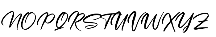 Andalusia Signature Font UPPERCASE