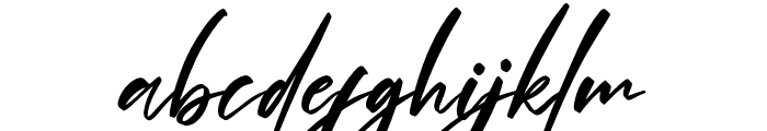 Andalusia Signature Font LOWERCASE