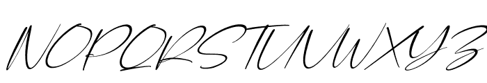 Andella Italic Font UPPERCASE
