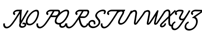 Anderson Silfa Italic Font UPPERCASE