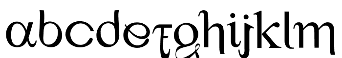 Andety Font LOWERCASE