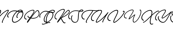 Andhine Manta Italic Font UPPERCASE