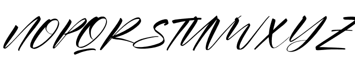 Andilanteria Signature Italic Font UPPERCASE