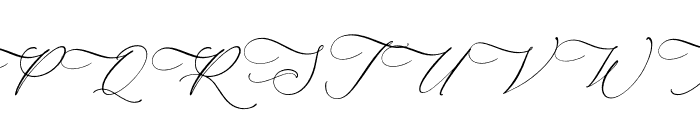 Andora Modern Script Italic Font UPPERCASE