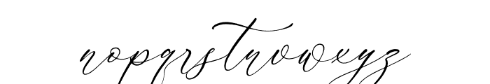 Andora Modern Script Italic Font LOWERCASE