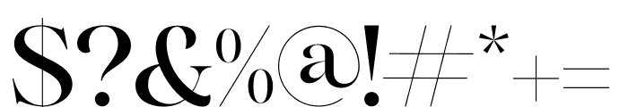 Andora Modern Serif Font OTHER CHARS