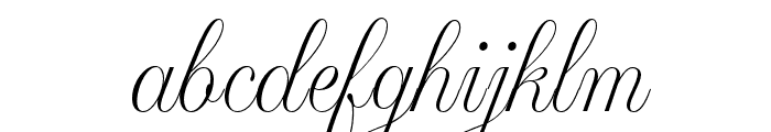 Andrea Harisah Italic Font LOWERCASE