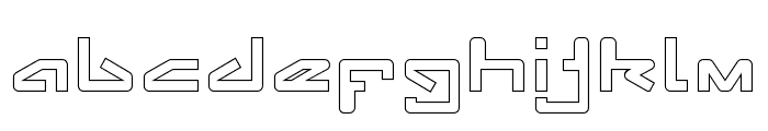 Android Robot-hollow Font LOWERCASE