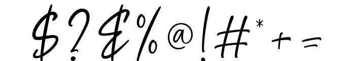 Andutione Handwritten Regular Font OTHER CHARS