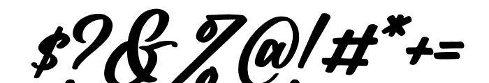 Andylante Jhondyle Italic Font OTHER CHARS