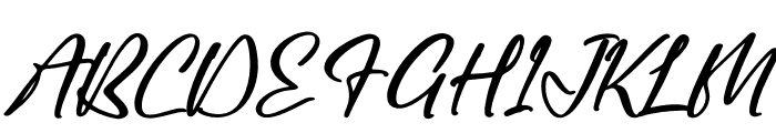 Aneaskara Italic Font UPPERCASE