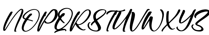 Aneaskara Italic Font UPPERCASE