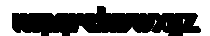 Aneatra Extrude Regular Font LOWERCASE