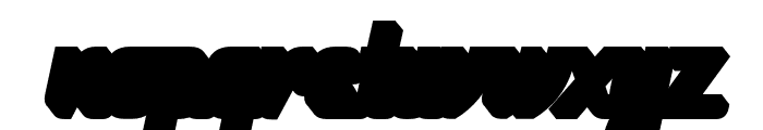 Aneatra Slant Extrude Regular Font LOWERCASE