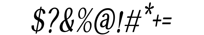 Anegreya Bold Italic Bold Italic Font OTHER CHARS