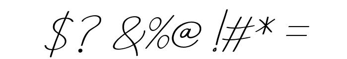 AneishaScriptitalic Font OTHER CHARS