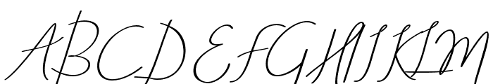 AneishaScriptitalic Font UPPERCASE