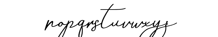 AneishaScriptitalic Font LOWERCASE