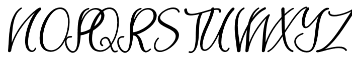 Aneliya Italic Italic Font UPPERCASE