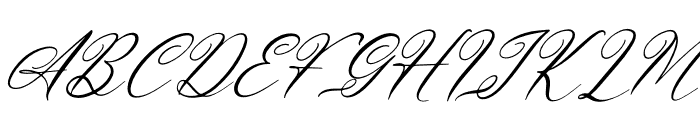 Aneritys Denhug Italic Font UPPERCASE