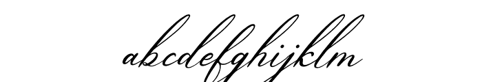 Aneritys Denhug Italic Font LOWERCASE