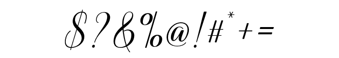 Aneska-Regular Font OTHER CHARS
