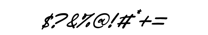 Anettasya Mottarue Italic Font OTHER CHARS