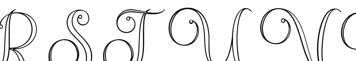 AngchamOutline-Regular Font UPPERCASE