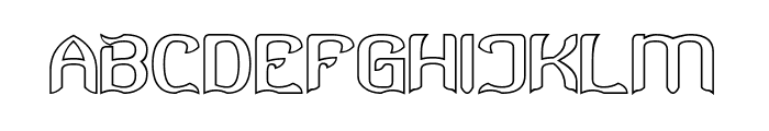 Angel And Demon-Hollow Font UPPERCASE